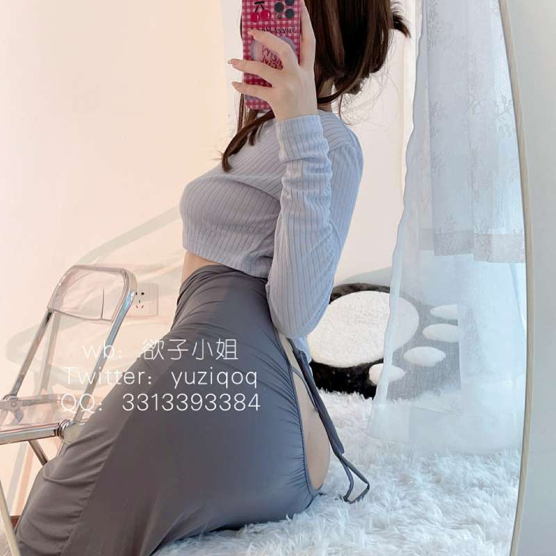 小蔡头喵喵喵 灰色包臀 [59P+2V/1.07G]