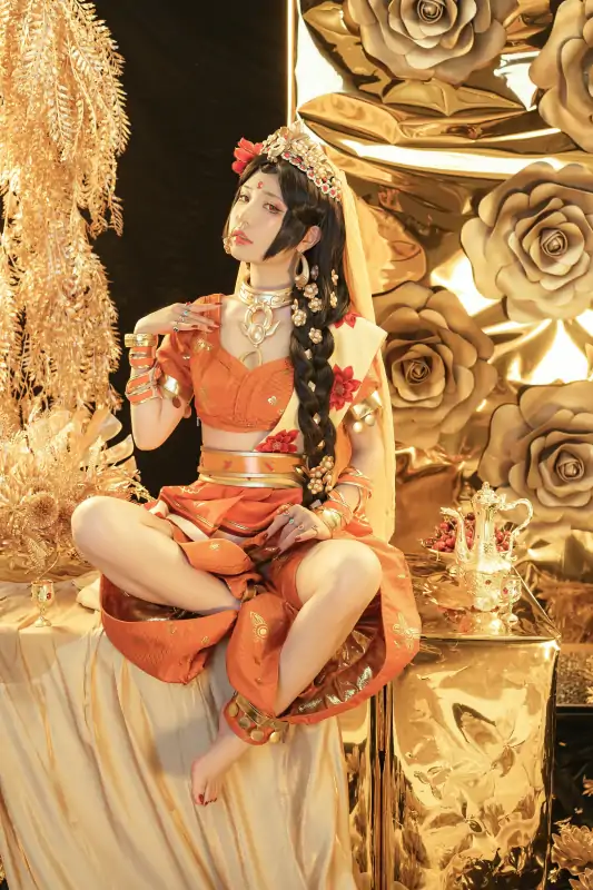 高质量coser爆机少女喵小吉与钛合金TiTi双人作品天竺少女 [169P+5V/1.2G]