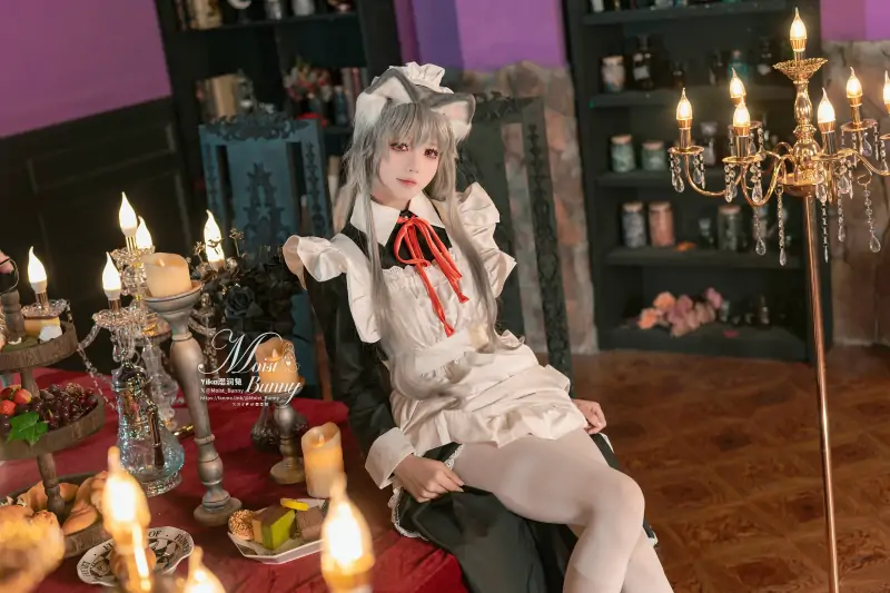 黏黏团子兔(Yiko湿润兔) – 新作 Cos [菲奇子女仆+愚夜密函] [114P+2V/3.35G]